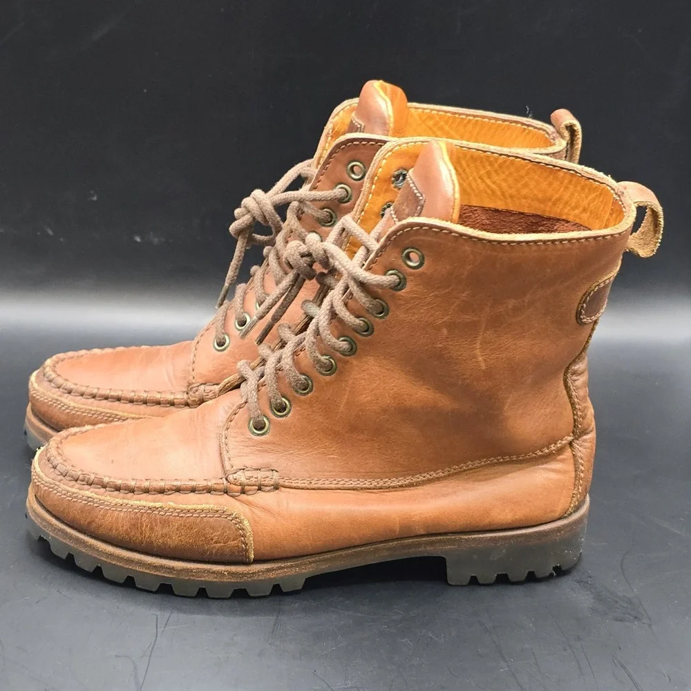 Vtg COLE HAAN Country Brown Leather‎  Boots F8861 / Women's Size 5.5M